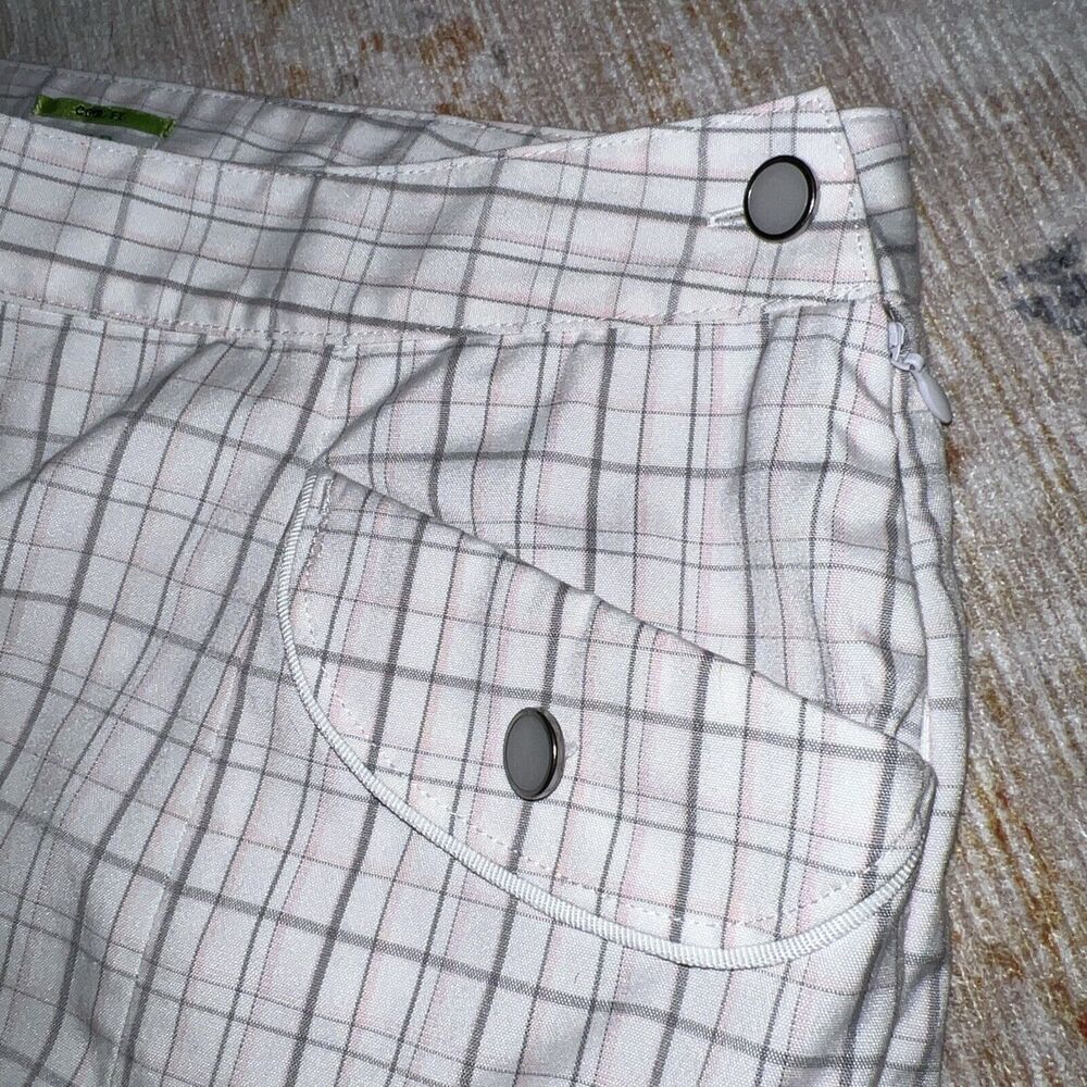 IZOD Skort Women Sz‎ 4 Golfcore Tennis Pickelball Athleisure Performance Plaid - Picture 4 of 10